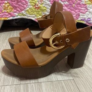 Brown Platform Heels